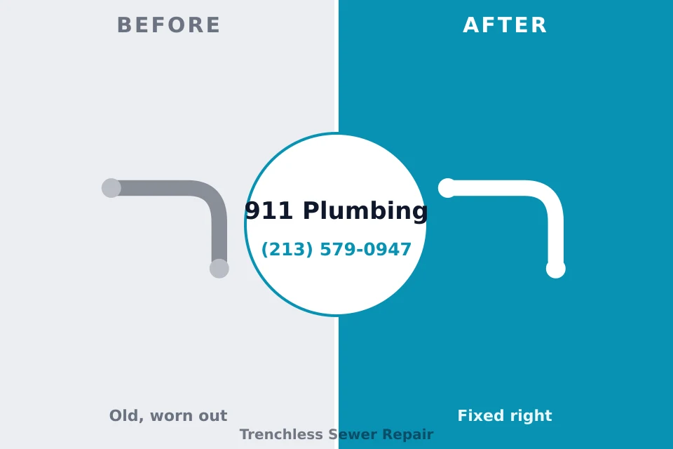Before and after: plumbing repair Lawrenceburg, TN